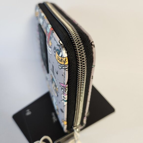 Loungefly Nightmare Before Christmas Wallet Tattoo Art Characters Zip Around - Picture 4 of 5